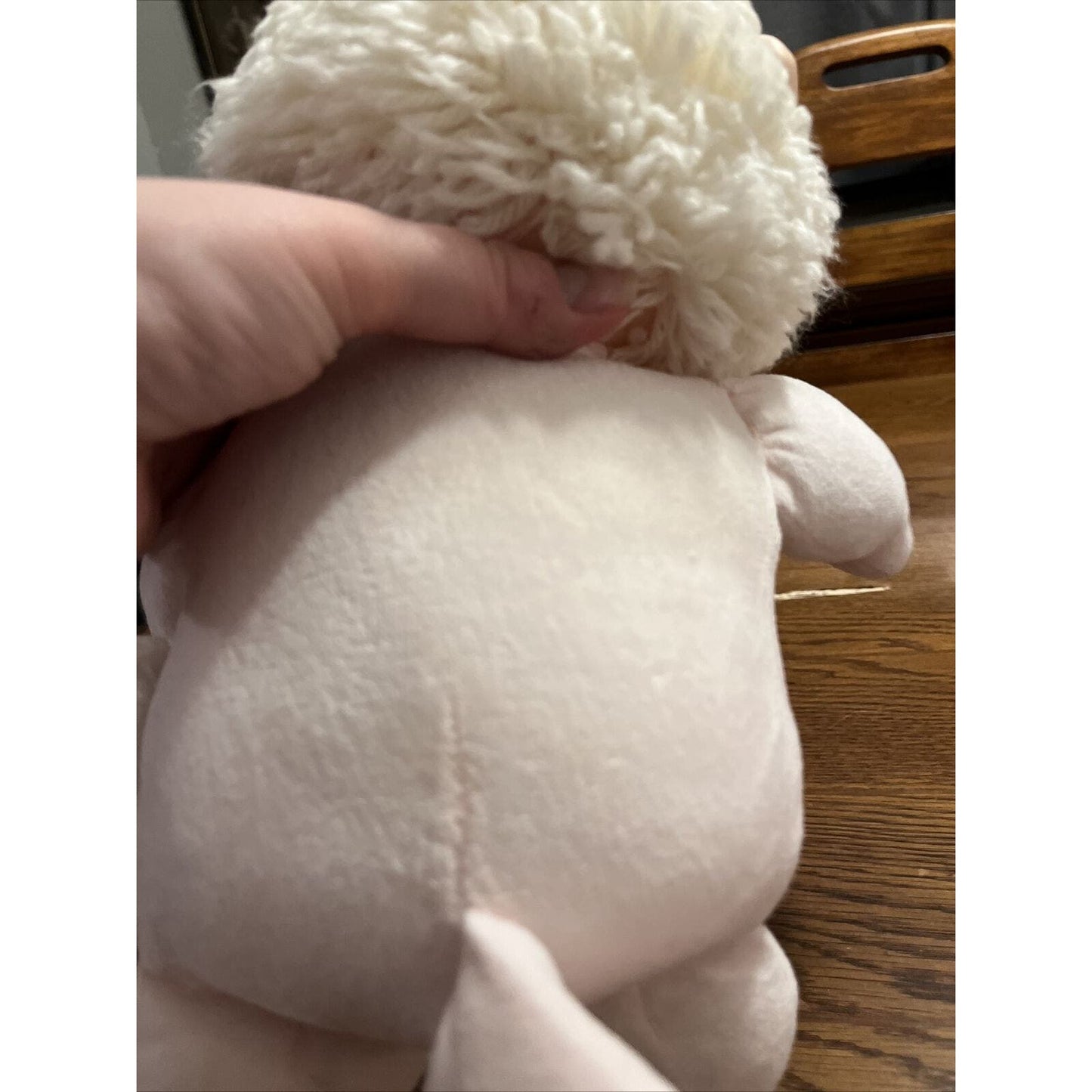 1980s Cabbage Patch Kid White Koosas Puppy Dog Pink Body Blue Eyes Daisy Dress