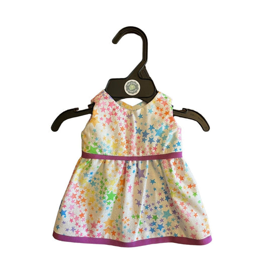 Handmade Dress Cabbage Patch Kid 16” Doll - Retro Pastel Glitter Rainbow Stars