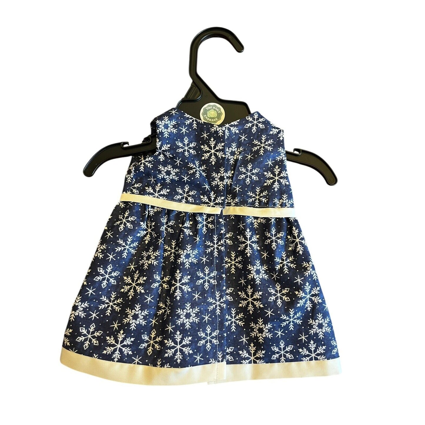 Handmade Dress Cabbage Patch Kid 16” Doll Winter Blue White Snowflake Holiday