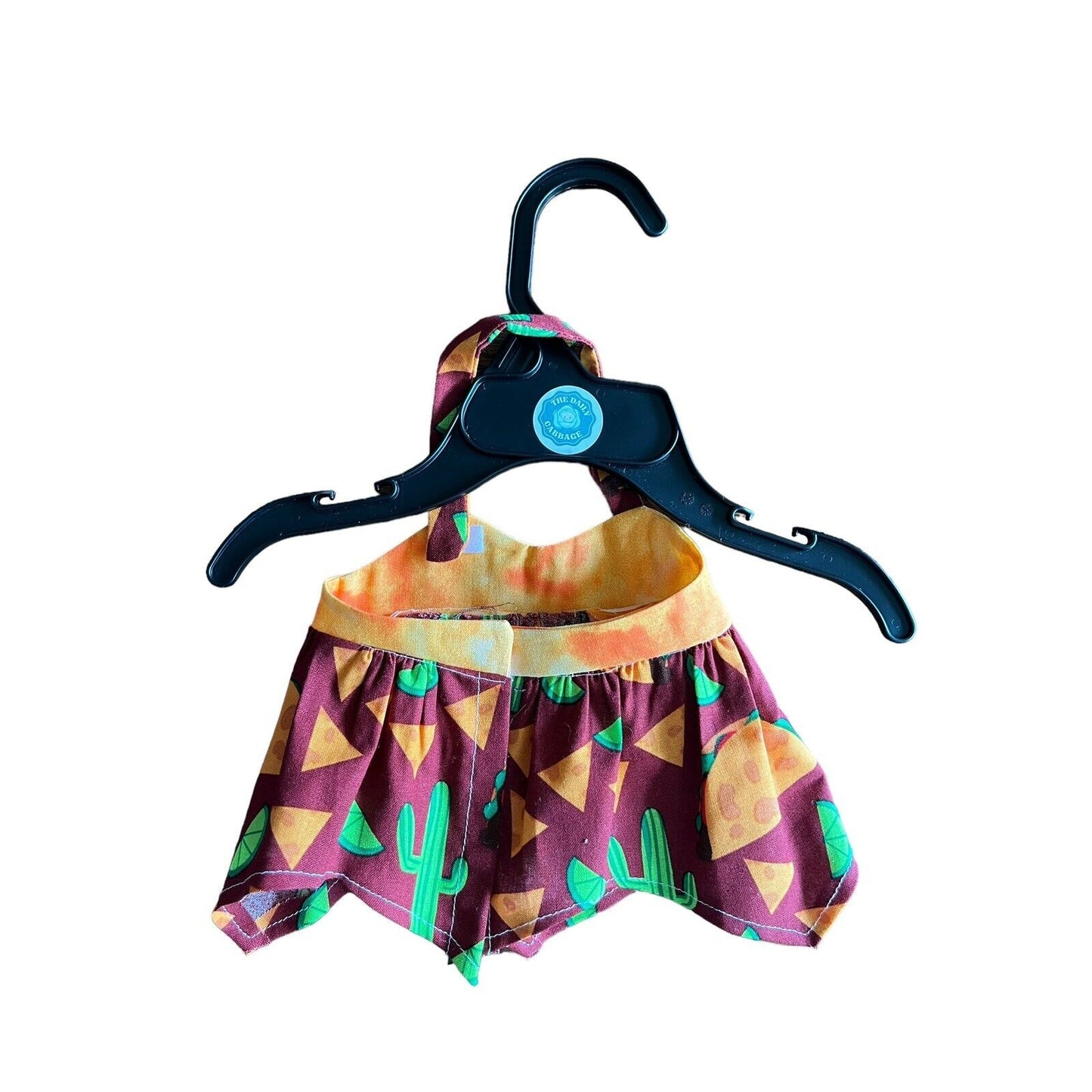 Handmade Tank Halter Top For Cabbage Patch Kid 16” Doll Taco Cactus Mexican Food