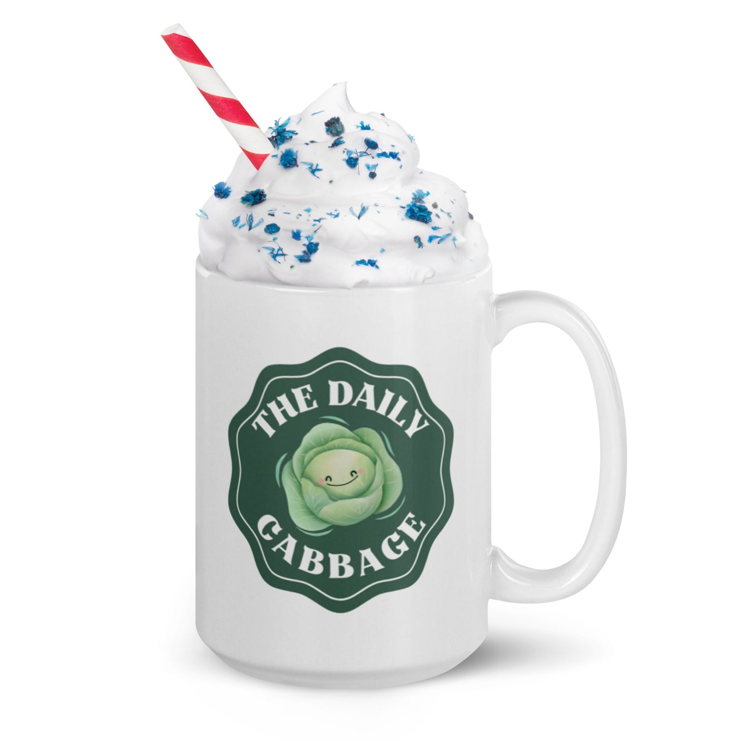 The Daily Cabbage White glossy mug