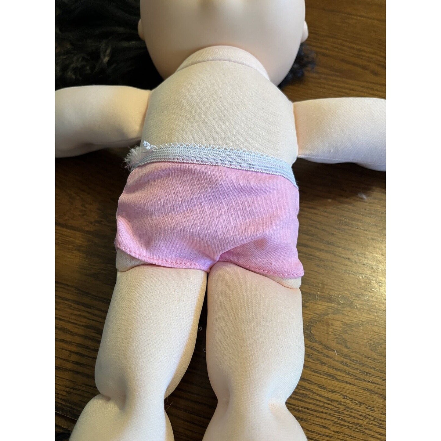 2020 Cabbage Patch Kid Black Curly Hair Blue Eyes Leopard Shirt Headphones