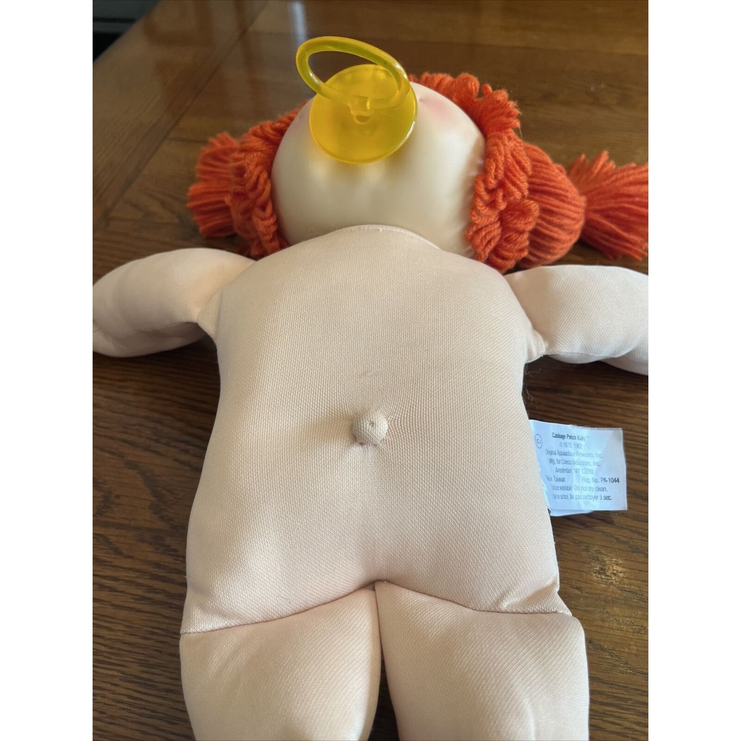 1980s Cabbage Patch Kid Red Pigtails Blue Eyes Paci IC1 Watermelon Overalls Cute