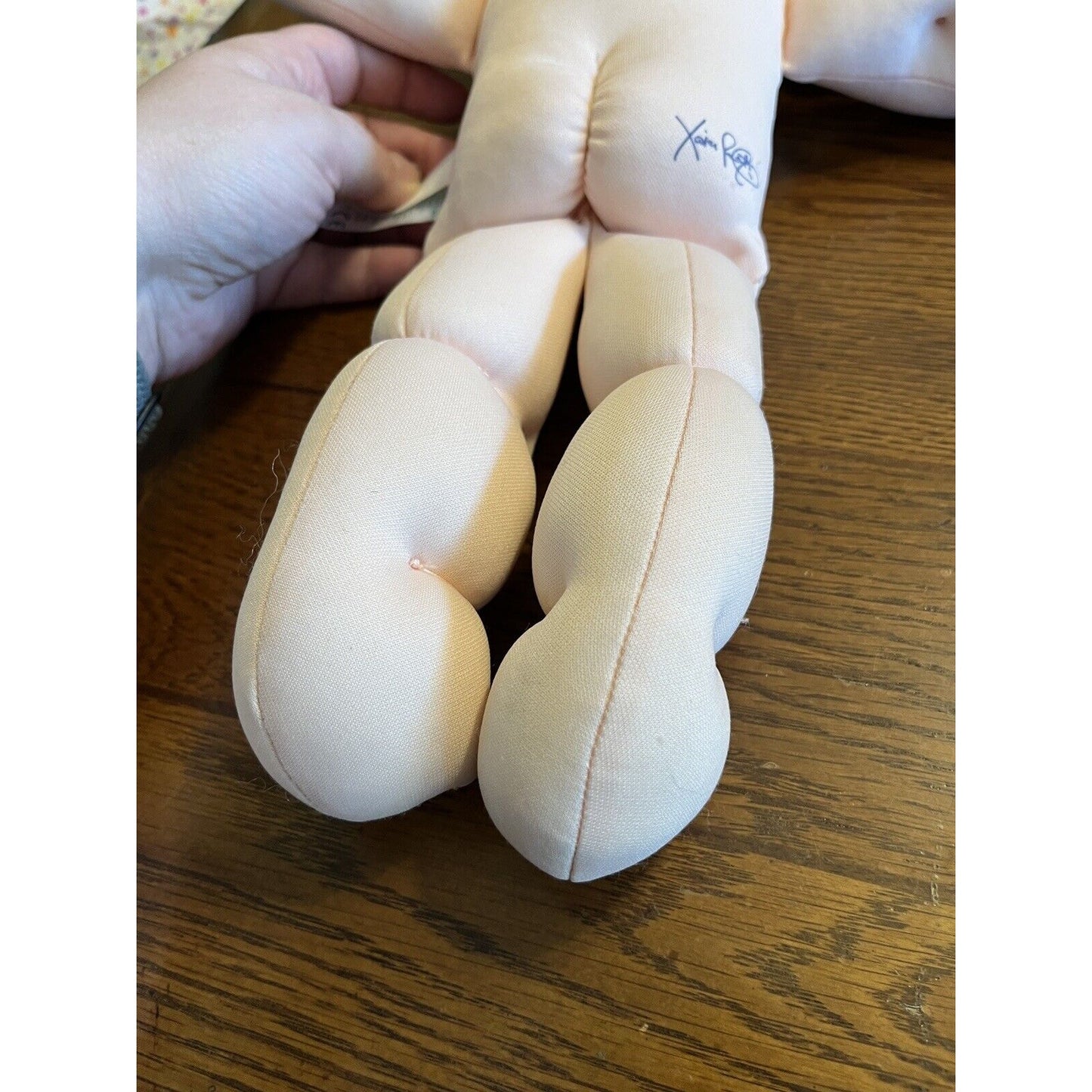 2020 Cabbage Patch Kid Black Curly Hair Blue Eyes Leopard Shirt Headphones