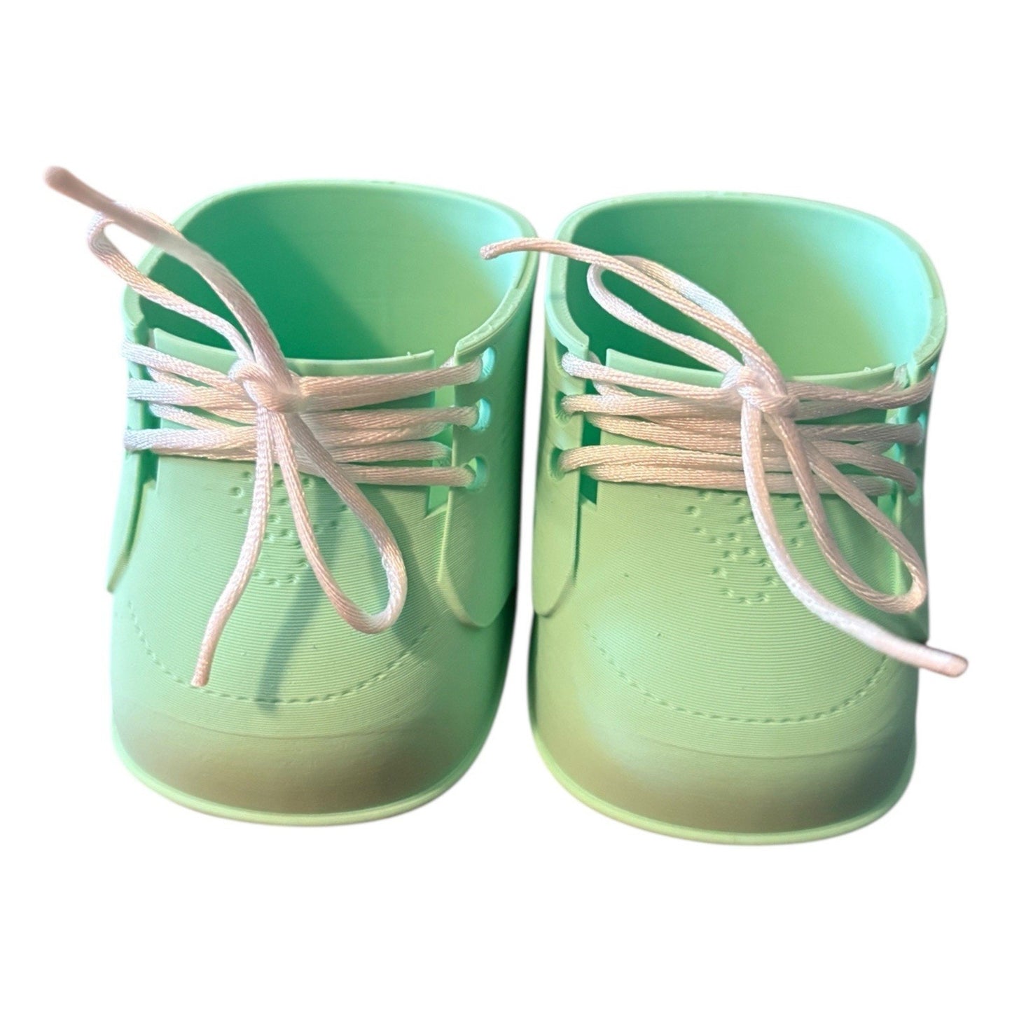 Replacement Shoes For 16” Cabbage Patch Kid 3D Printed - Lace Up Mint Green