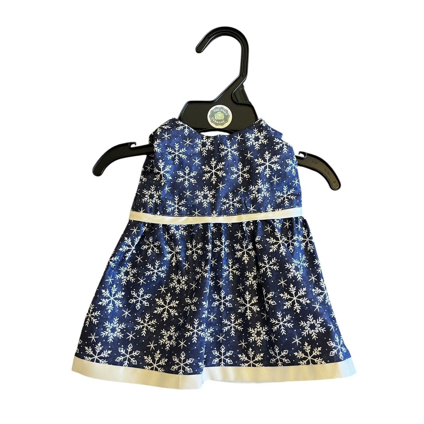 Handmade Dress Cabbage Patch Kid 16” Doll Winter Blue White Snowflake Holiday