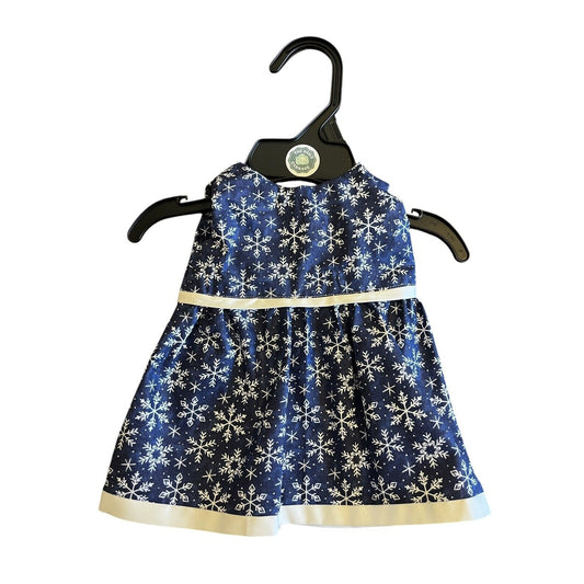 Handmade Dress Cabbage Patch Kid 16” Doll Winter Blue White Snowflake Holiday