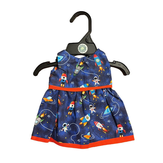 Handmade Dress For Cabbage Patch Kid 16” Doll - Outer Space Rockets Astronauts