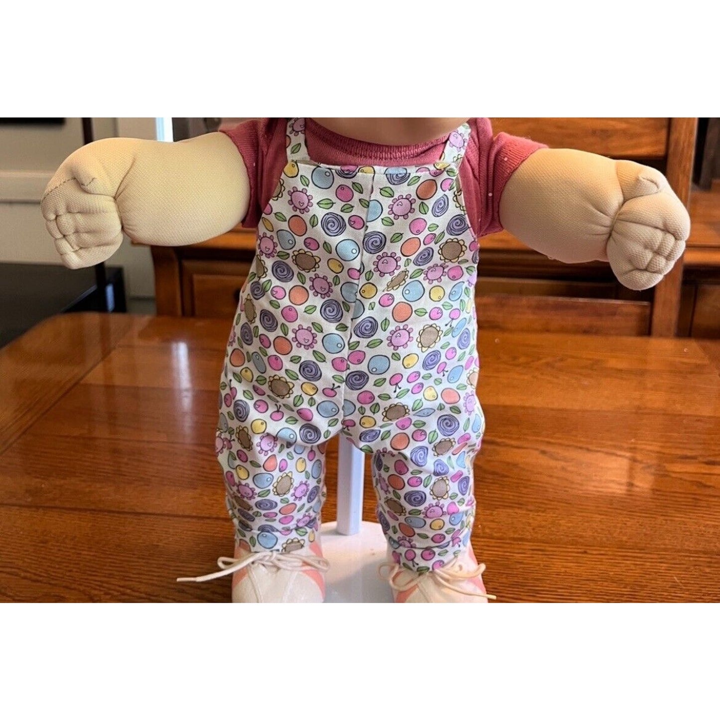 Handmade Overalls For Cabbage Patch Kid 16” Doll Rainbow Tie Dye Hippie Festival