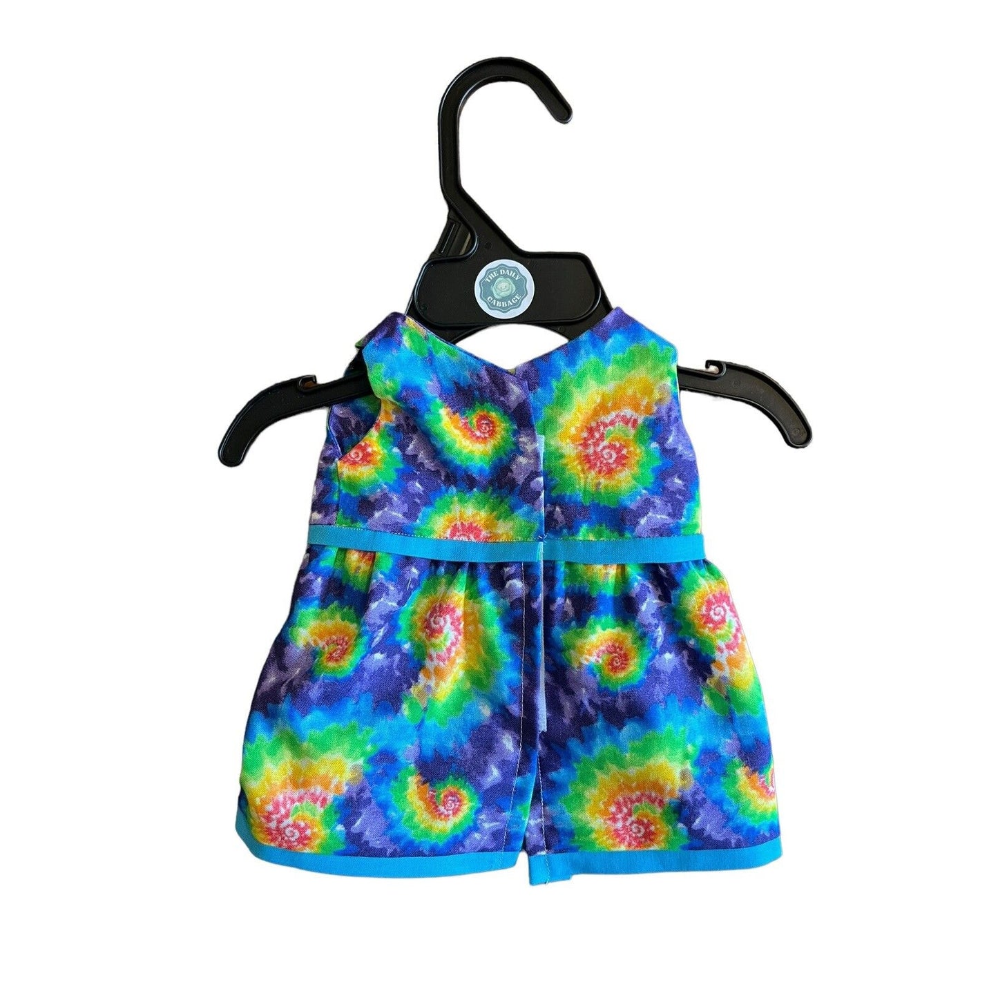 Handmade Dress For Cabbage Patch Kid 16” Doll - Colorful Rainbow Tie Dye