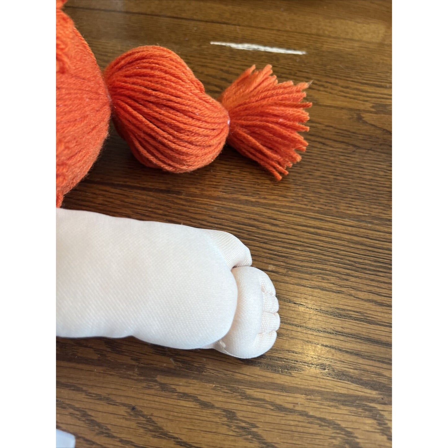 1980s Cabbage Patch Kid Red Pigtails Blue Eyes Paci IC1 Watermelon Overalls Cute