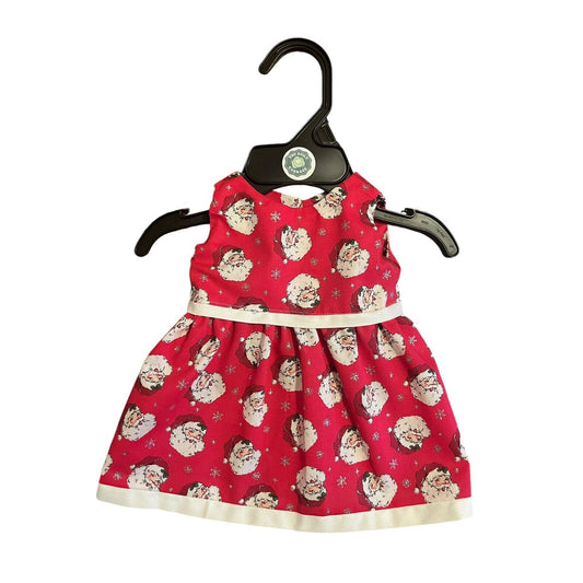 Handmade Dress For Cabbage Patch Kid 16” Doll - Sparkle Santa Claus Christmas