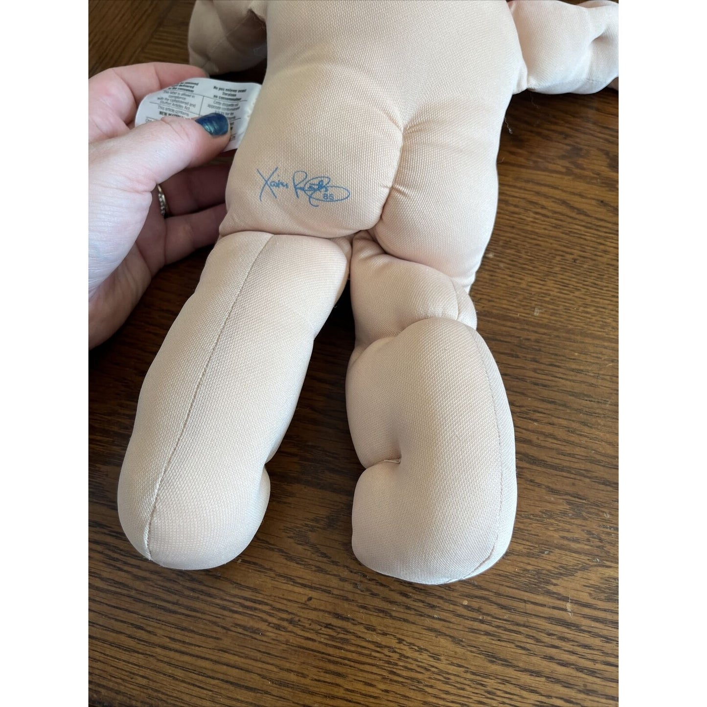 1980s Cabbage Patch Kid Red Pigtails Blue Eyes Paci IC1 Watermelon Overalls Cute