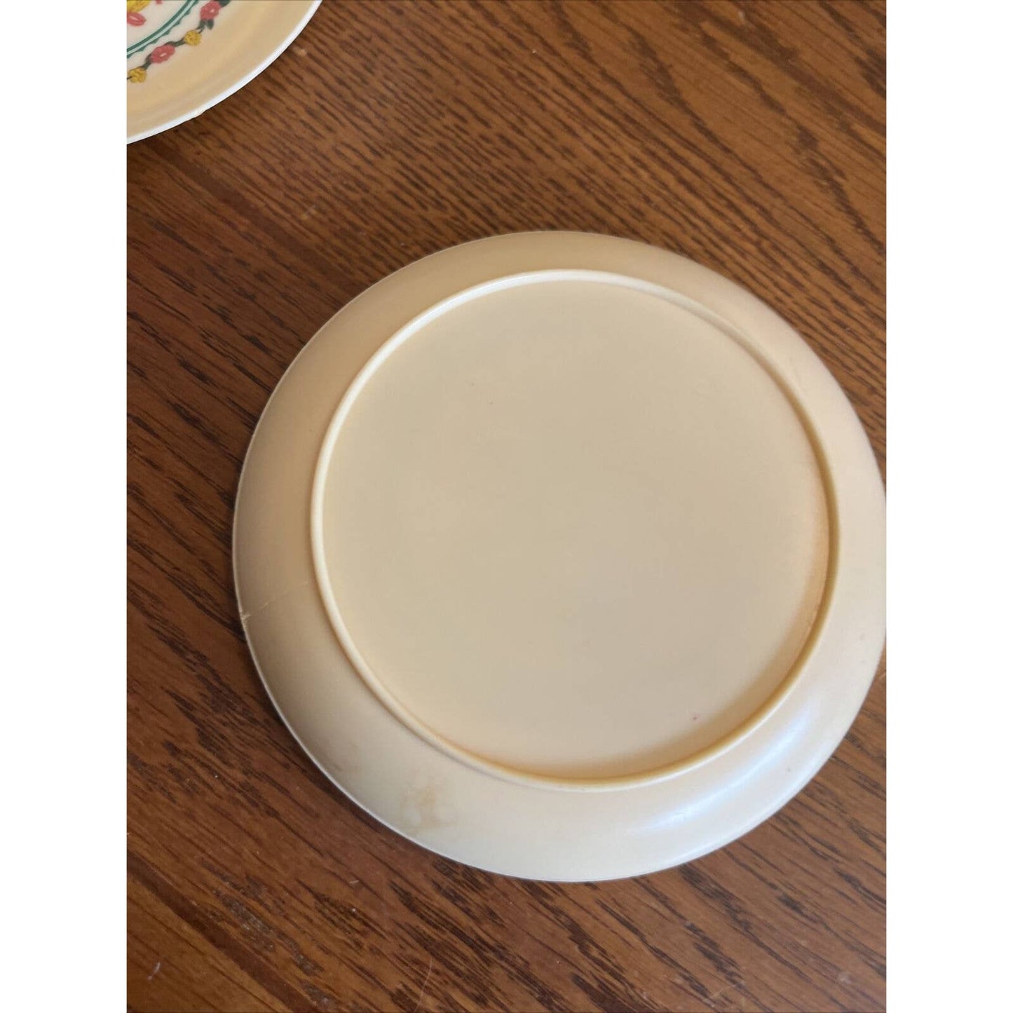 Cabbage Patch Kids Small Plastic Tea Set Plates (4) 1984 For Dolls Or Children