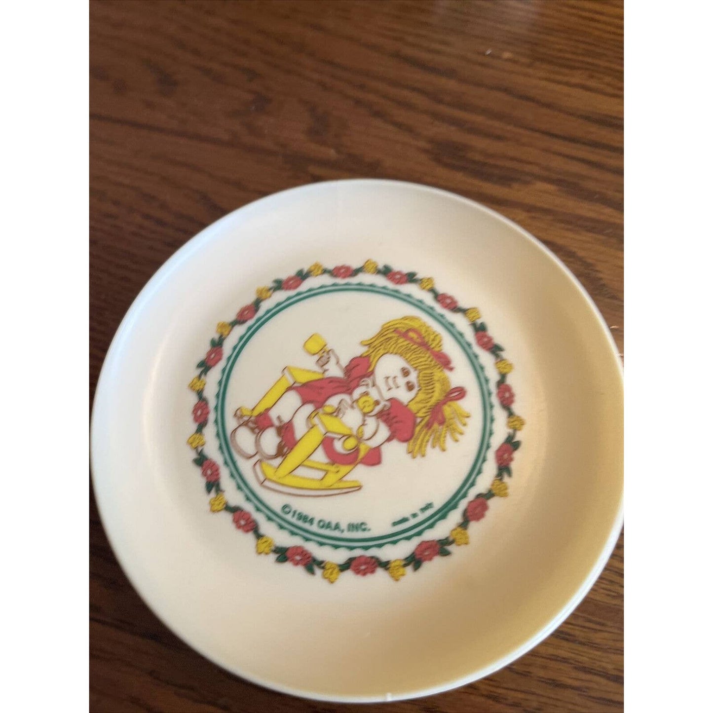 Cabbage Patch Kids Small Plastic Tea Set Plates (4) 1984 For Dolls Or Children