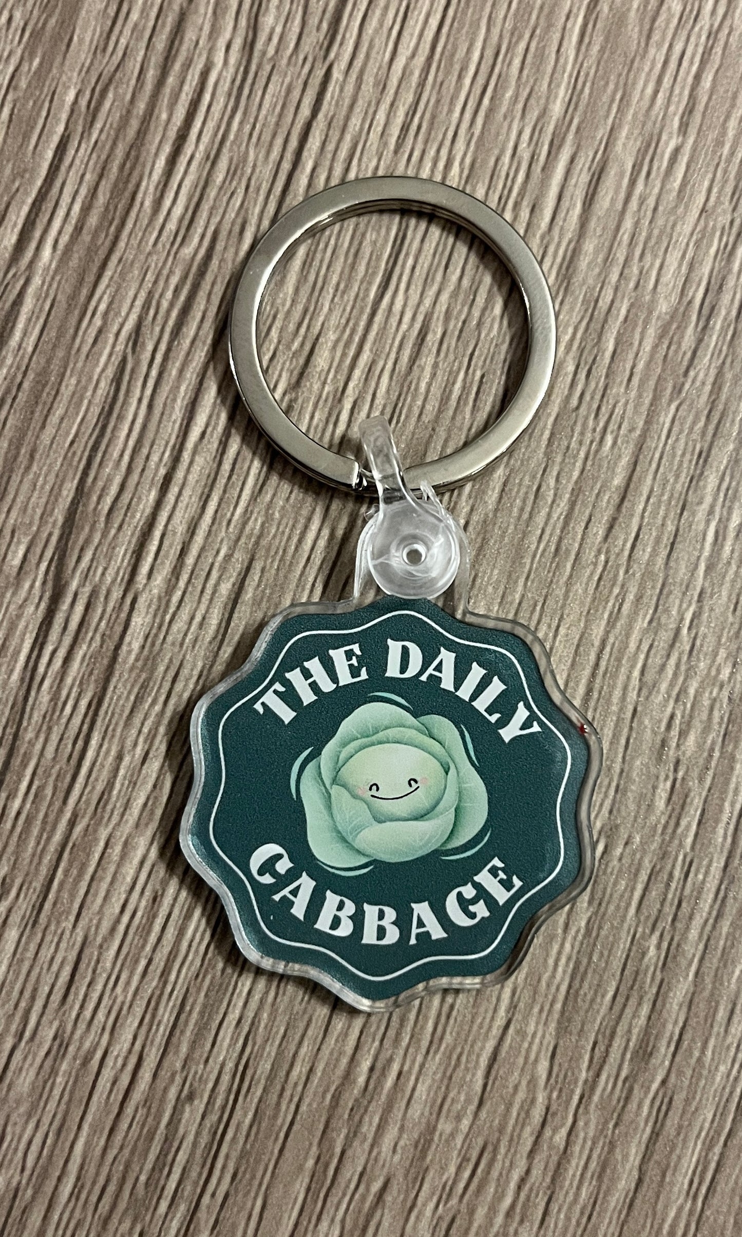 The Daily Cabbage Keychain