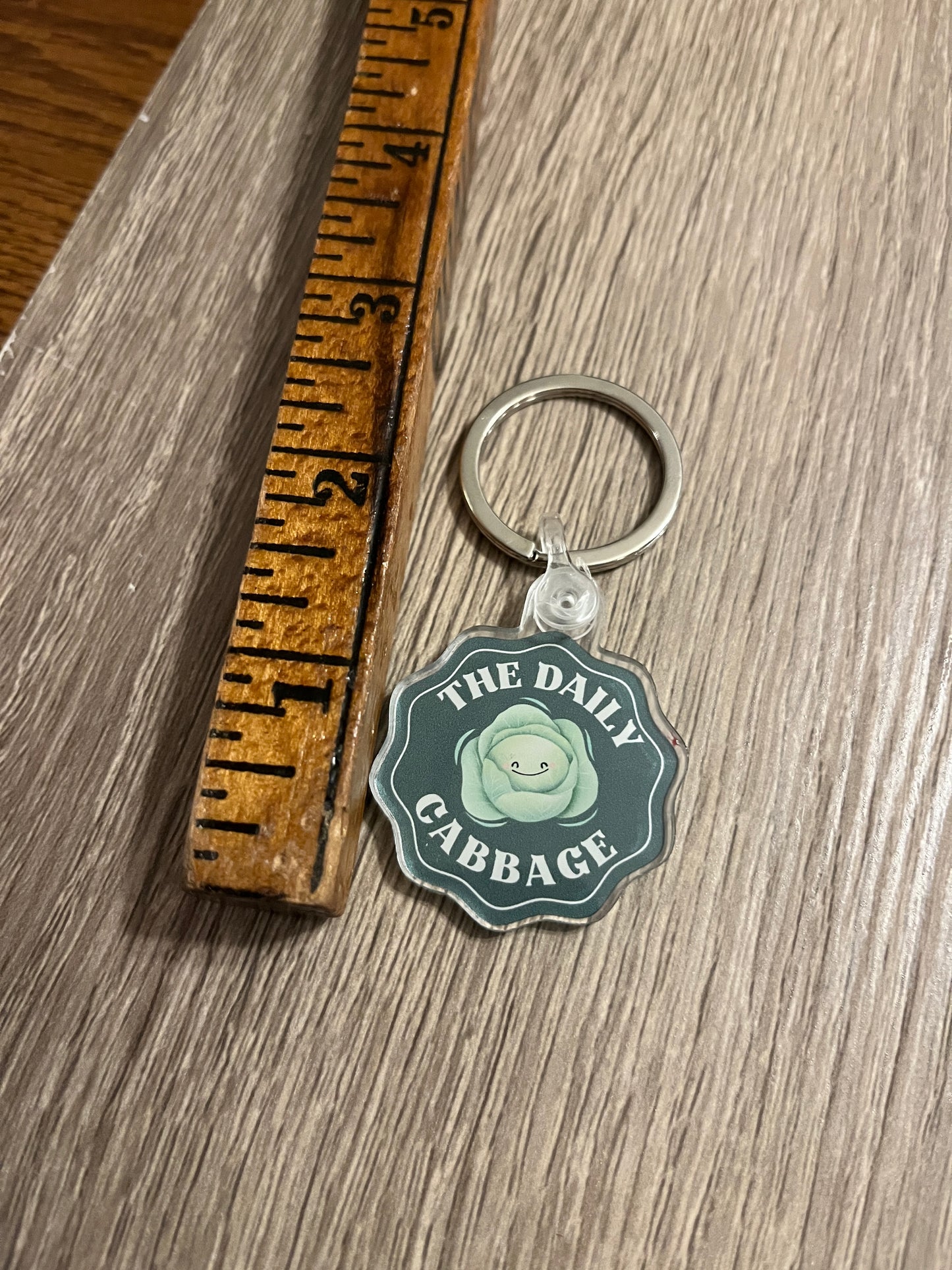 The Daily Cabbage Keychain